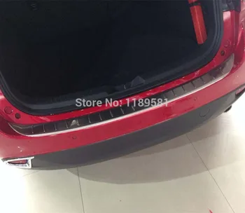 Pre Mazda 3 M3 Axela hatchback(5DR)-2016 Nerezová Oceľ Zadný Nárazník na Ochranu batožinového priestoru Mimo Prahu Dekoratívne Dosky Pedál