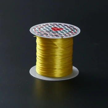 393Inch/Roll Silné Elastické Crystal Lištovanie Kábel 1mm pre Náramky Úsek Vlákno Reťazec Náhrdelník DIY Šperky Čo Šnúry Line