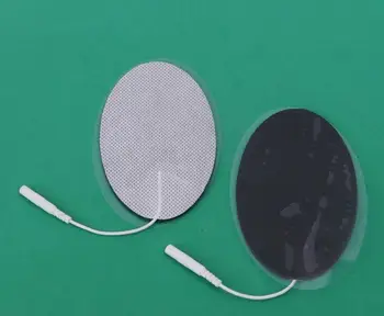 Samolepiace Oválne non-tkané elektródy podložky fyzikálnej terapie desiatky jednotky podložky s 2.0 MM pin 50X90mm