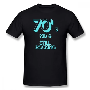 2021 Nové 70. Dieťa A Stále Hojdacia 70. Mužov Základné Krátky Rukáv T-Shirt Európskej Veľkosť