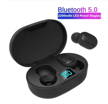 BEESCLOVER E6S Bluetooth V5.0 Bezdrôtové Slúchadlá Športové Slúchadlá s Nabíjanie Bin Mobile Power Bank pre Vonkajšie Cestovanie