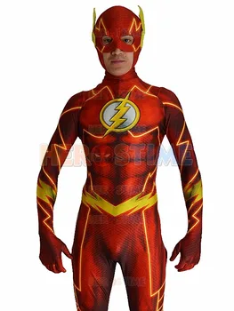 Flash Kostým 3D Tieni Cosplay Vyhovovali 2017 superhrdina kostým spandex fullbody Cosplay zentai Oblek