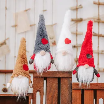 Anonymný Oblečenie Pre Bábiku Loptu Telo Prívesok Vianočné Ozdoby Home Party Dekor Vianočné Švédsky Santa Gnome Oblečenie Pre Bábiku Vlna Ozdoby