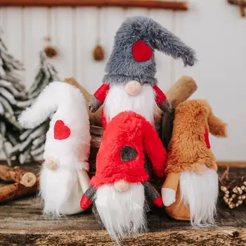 Anonymný Oblečenie Pre Bábiku Loptu Telo Prívesok Vianočné Ozdoby Home Party Dekor Vianočné Švédsky Santa Gnome Oblečenie Pre Bábiku Vlna Ozdoby