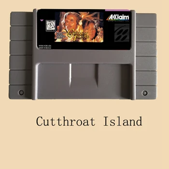 Cutthroat Island 16 bit Veľké Sivé Hra Karty Pre NTSC Hry Konzoly