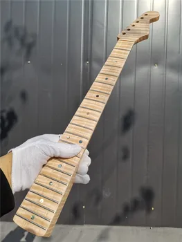 #41 Tiger Flam Javor Elektrická Gitara Krku 21 pražec 25.5 palcový Mapel Hmatník Nedokončené #S4