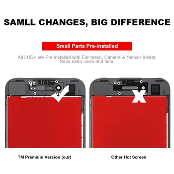 5 ks Trieda AAA++ Pre iPhone 6SP 6S Plus LCD Displej S 3D Sily Dotykový Displej Digitalizátorom. Montáž Náhradných Pre iPhone 6S Plus