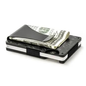 YAMBUTO Tenké Kreditnej Karty Držiteľ Muž Minimalistický Mini Peňaženka Hliníka Kovové RFID Blokovanie Business Bank Karty Prípade Vrecku Taška