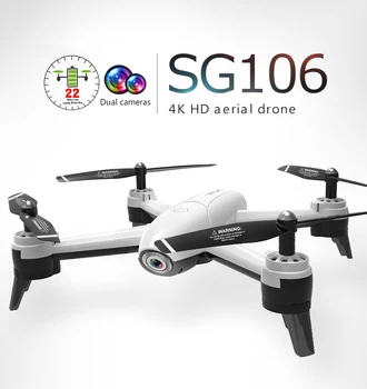SG106 Optický Tok UAV 4K HD Dual Camera Leteckých Štvorlôžkových Lietadla Drone Drone s Kamerou Drone Auta