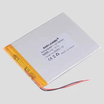 Li-ion batéria, 3,7 v tablete 3,7 v 5000mah (Cca) pre 8 palcový N83,N86 A85,A86 nabíjateľná batéria pre Tablet PC 3580110
