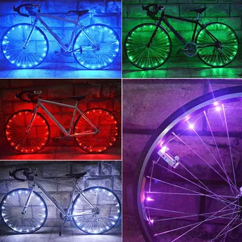 20Led Ocele Svetlo Horský Bicykel Noc na Koni String Svetlá Kolies Svetlá #20