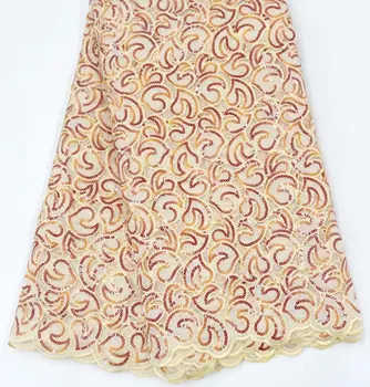 Vysoko Kvalitné francúzske Čistý Čipky Textílie S korálkami Tylu Čipky Textílie Na Svadby 5 metrov/veľa