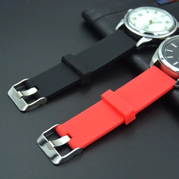 12PCS veľkoobchod Farebné Silikónové Gumy Watchband Rýchle Uvoľnenie Sledovať Kapela 18 mm 20 mm 22 mm Univerzálny Popruh dávky predaja Rýchle doručenie
