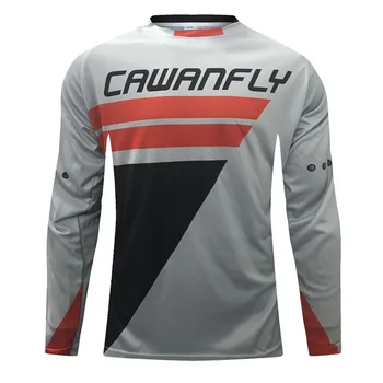 2021 MX Enduro Zjazdové Dresy Mountain Bike Závodné Oblečenie MTB DH Tričko, Biele Dlhé Jersey BMX Motocross T Shirt Mužov