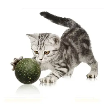 Pet Mačka Catnip Loptu Mačky Zuby Čistenie Zlepšiť Chuť Do Jedla, Žuvanie Hračky Mačka Zdravé, Bezpečné Jedlé Liečbe