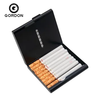 GORDON Hliníkové Cigariet Prípade Kryt (92mm*83mm) Holding 20 Pravidelné Veľkosť Kovový Držiak na Cigarety Tabak Box