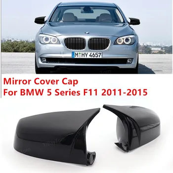 Čierna farba, Kryty Zrkadiel Ľavej Pravej Strane Spätné Zrkadlo Pokrytie Spp Pre BMW 5 Series F11 2011-