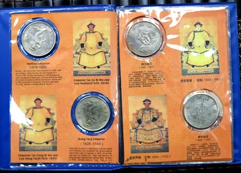 V číne Veľký Qing Dynastie, dvanásť cisárov silver dollar, 12 kusov, antické zbierky