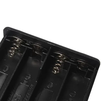 4 *AAA Plastový obal Pevného Batérie Srorage Box, Držiak na AAA Batérie Prípade S ON/OFF vypínač Káblové Viesť Black Digitálny Hot