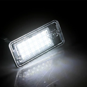 2 ks 18 LED 6500K Číslo Licencie Doska Svetlo Lampy, A3, S3 A4 S4 A6 C6 A8 S8 Q7 28GC