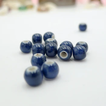Čína Keramické korálky nie hama predať do tašky Procelain guľôčok pre šperky, takže 7mm 50pieces/veľa korálky #A505B