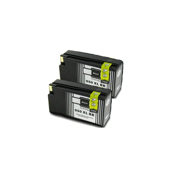 2x 950 čierne atramentové kazety kompatibilné pre hp950 950xl Pro 8610 Pro 8620 Pro 8630 e-All-in-One