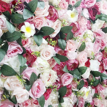 SPR Doprava Zadarmo-mix farieb bohemia Umelého hodvábu ruže kvet stenu svadobné pozadí trávnik dekorácie