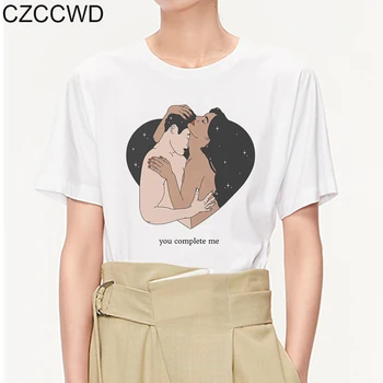 2020 Nové Žien T-shirt Bežné Harajuku Abstraktné Tlačených Topy Tee Lete Žena Estetické Krátky Rukáv T Shirt Pre Vetement Femme