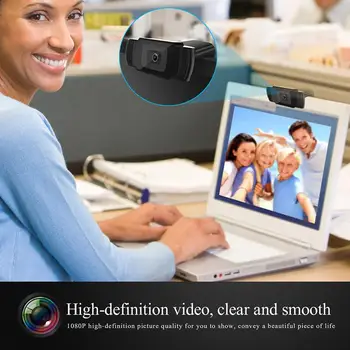 HD webová kamera 5 Mpx Automatické ostrenie HD Kamera 1080P PC Web USB Kamera Cam Video Konferencie s Mikrofónom pre Notebook