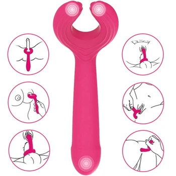 G-Spot Vibrátor S 3 Motormi Pre Vagíny, Penisu, Klitorisu Stimulácia Silikónové Dildo 7 Vibračných Režimov Sexuálne Hračky Pre Ženy, Páry