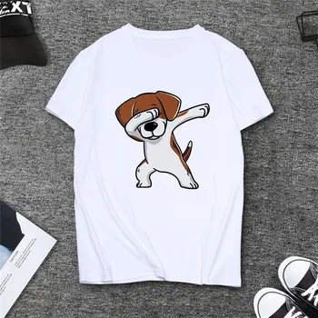Dámske street oblečenie cartoon legrační zviera vytlačené módne T shirt ladies bežné biele Tričko Topy Lete Roku 2020 Harajuku T-shirt