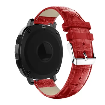 Krokodíl-tlač kožené hodinky remienok Pre Samsung Výstroj šport 20 mm pre Samsung Galaxy Sledovať Aktívne Popruh Nahradenie Náramok