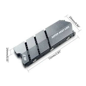 1Set M. 2 SSD NVMe NGFF Chladiča Hliníkový Chladič s Termálnou Pad pre 2280 M2 SSD Pevný Disk Desktop PC Chladičom