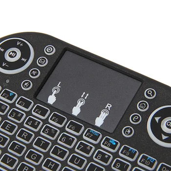 Mini 2.4 3 G Farba Podsvietenia Bezdrôtový Touchpad Klávesnica Vzduchu Myš Pre PC Pad Android TV Box/X360/PS345GAF5 MAR29