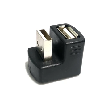 Nové Pravom Uhle USB 2 0 Adaptér mužmi A Rozšírenie 90 180 360 Degre