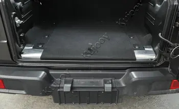 Pre Jeep Wrangler 2018+ JL Striebro Chvost batožinového priestoru Zadné Okno Stráže Kryt Chrániť Výbava Auta Styling Interiérové Lišty z Nehrdzavejúcej Ocele