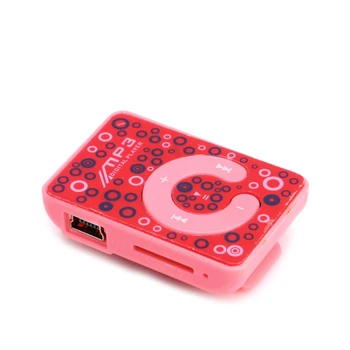 Nové Mini Klip Dot Kruhu Vzor Hudba MP3 Prehrávač, Podpora TF Kariet + Mini USB Kábel, Slúchadlá
