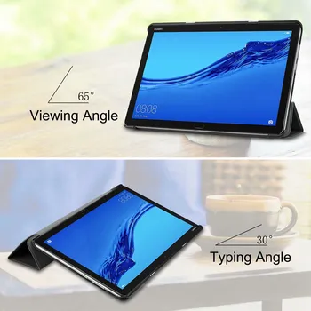 Pre Huawei M5 Lite10 Palcový Tablet Prípade MediaPad M5 Lite 10.1 BAH2-L09/W19 DL-AL09 Smart Cover Puzdro + Film Pero