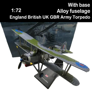 1/72 druhej Svetovej Vojny WWII Anglicka British UK GBR Armády Torpédový Útok Mečiar Dvojplošník Sily Stíhacie Bombardovacie Lietadlo Lietadlo Model