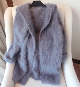 Dlhé dámske plyšové noriek cashmere sveter kabát žena s kapucňou sveter doprava zadarmo reálne Noriek Cashmere wsr290