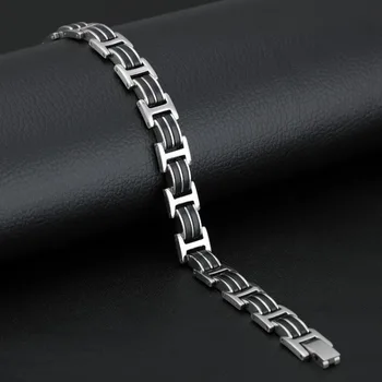 SIZZZ 21 cm dlhá 10 mm široké Európske a Americké módne šperky rock štýl nehrdzavejúcej ocele motocykel Náramok&Prívesky pre mužov