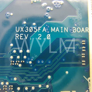 UX305FA S 5Y10 CPU pamäť s kapacitou 8 gb doske REV2.0 Pre ASUS UX305F UX305 U305F Notebook doske Testované Práca