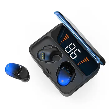 Stlačte Bezdrôtová 5.0 Slúchadlá Mobilné energetické Nabíjanie TWS Bluetooth Headset 3D Stereo