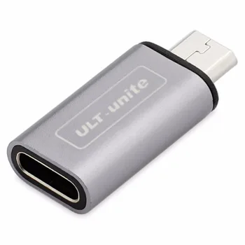 Hliníkový Typ C Adaptér, USB-C Žien na Male Micro USB Nabíjanie & Synchronizáciu Údajov Adaptér Converter Konektor