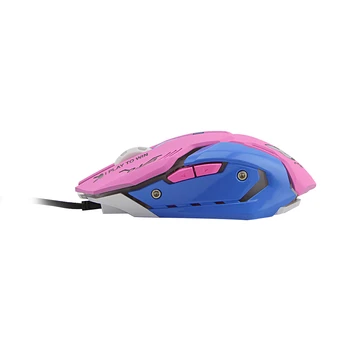 CHYI USB Káblové Optical Gaming Mouse Ružová Profesionálny Herný Počítač Myš 3200 DPI a Farebný Podsvietený Tichý Myš Pre Notebook