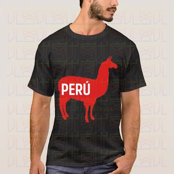 Najnovšie 2020 Lete Peru Lama Logo Bavlna Oblečenie Bežné Tee Tričko Súčasnosti Homme Topy, Tričká S-4XL