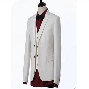 Terno dos homens da moda O novo a novo estilo homens de terno... Branco/casamento/tri-kus terno feito sob encomenda
