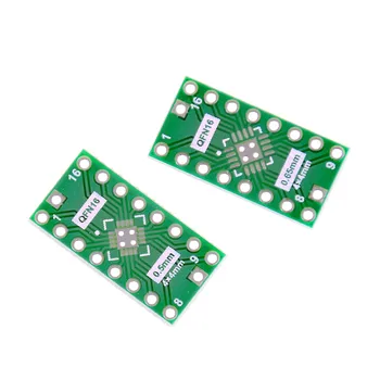 10 KS PCB Dosky Converter QFN16 Pin Ihrisku 0.65 mm 0,5 mm do DIP16 Adaptér