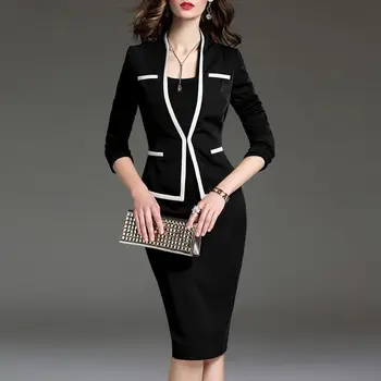 Dámske Profesionálne Vyhovovali sukne, Elegantné Vysoké QualitSuit Sukne Office Dámy Uniformy Slim accep Pás Sukne Dvoch-dielny