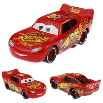 Disney Pixar Cars 2 3 Blesk McQueen Č. 95 A Mack Strýko Truck 1:55 Zliatiny Diecasts Hračka Vozidla Deti Vzdelávania Darček K Narodeninám